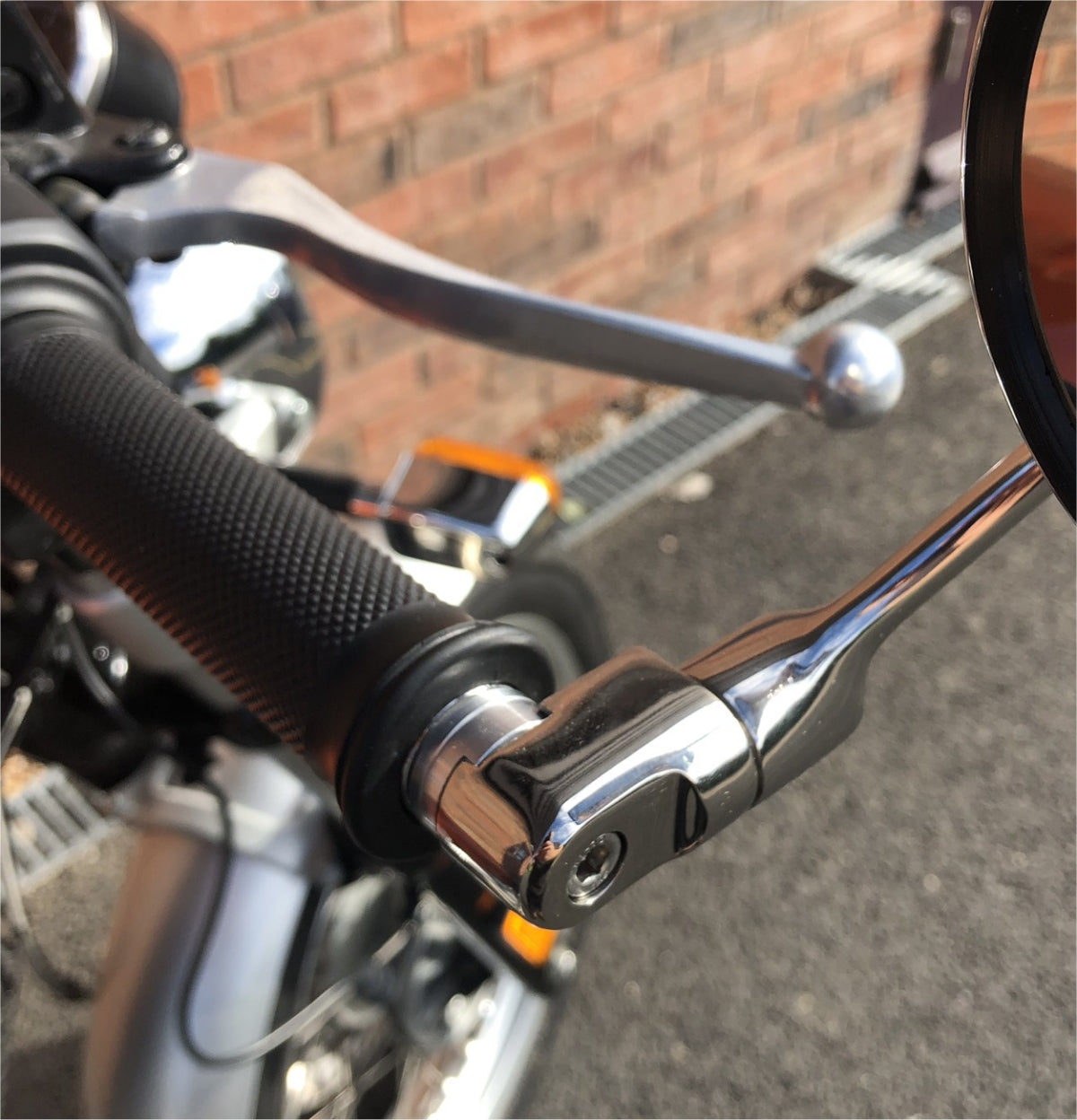 Stadium Stainless Bar End Mirrors - 650 Interceptor