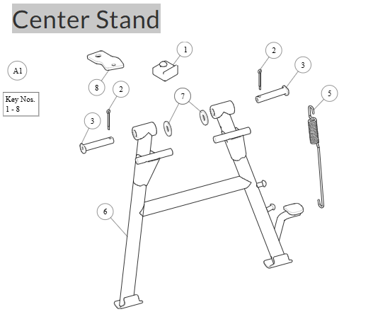 Centre Stand Kit - Himalayan 411 / Scram 411