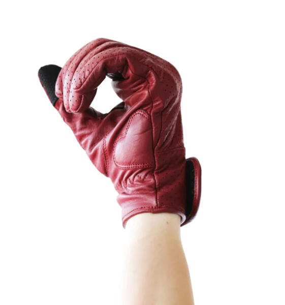 Liberta Bettle Women's Motorcycle Gloves - Red