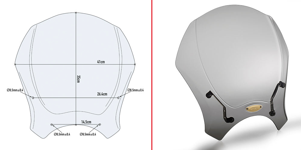 Givi 140S Smoked Screen - Interceptor