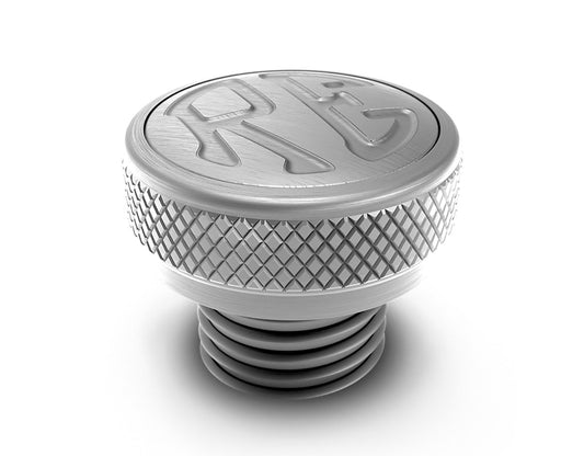 Machined Oil Filler Cap - Silver