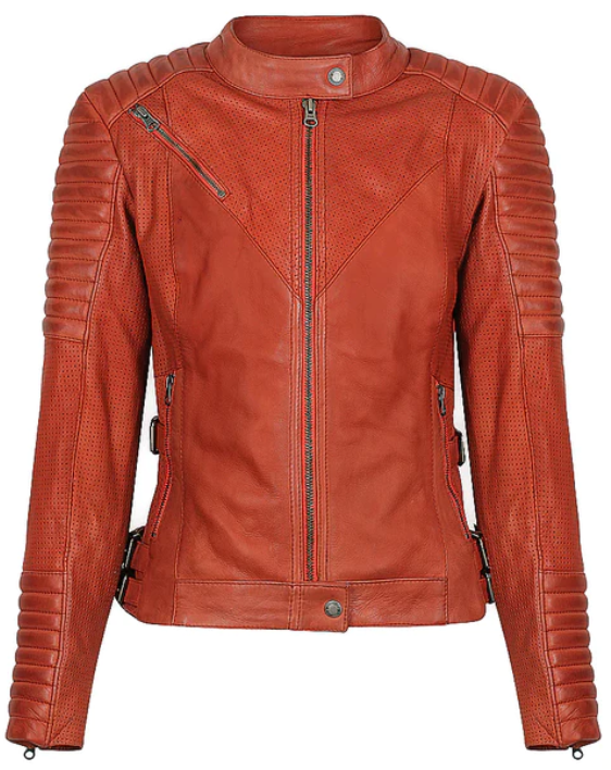 Black Arrow Wild and Free Motorcycle Jacket - Rust