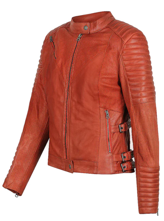 Black Arrow Wild and Free Motorcycle Jacket - Rust