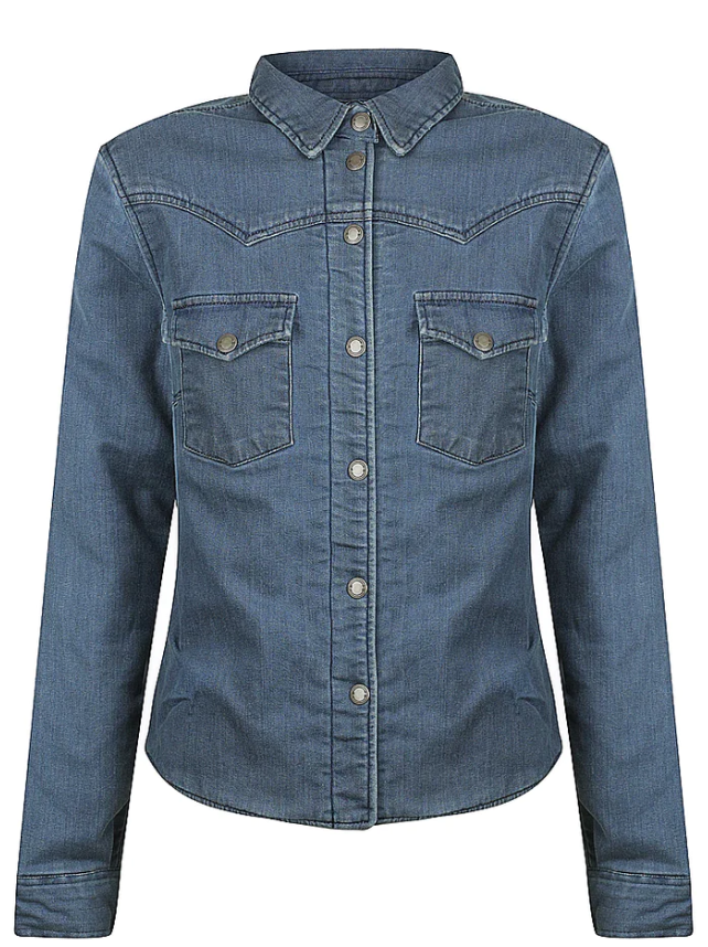 Black Arrow Savannah Motorcycle Shirt - Denim