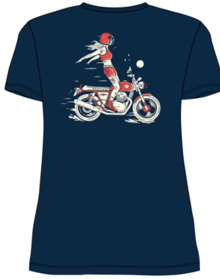 Royal Enfield Born to Ride T'shirt - Blue